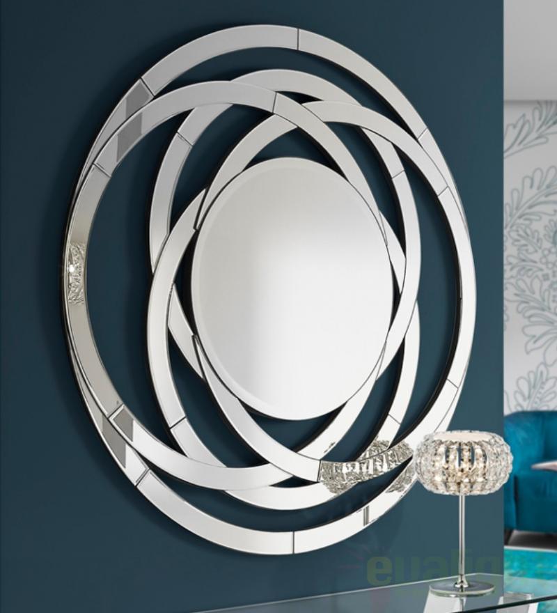 Oglinda decorativa moderna diam.120cm Aros 385314 Schuller Valencia, corpuri de iluminat, lustre