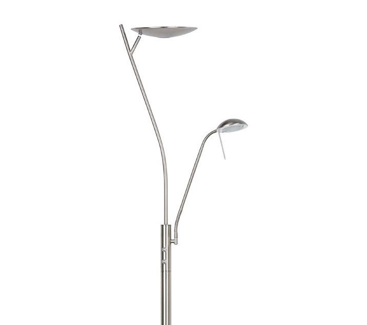 Lampadar, lampa de podea, nickel satinat, LED ARON 1265022 SL, corpuri de iluminat, lustre