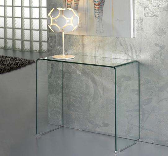 Consola moderna dim.90x40cm -Clear console table- Glass 552431 Schuller Valencia, corpuri de iluminat, lustre