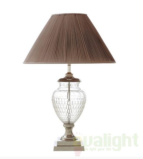 Veioza, lampa de masa LUX fabricata manual, H-78cm, Chalon 107154 HZ, corpuri de iluminat, lustre