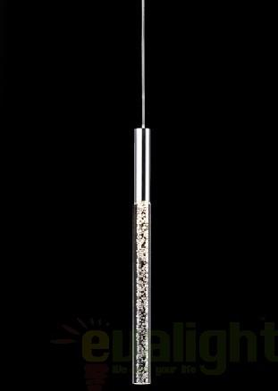 Lustra,Pendul modern diam.9cm, H-168cm, LED COSMO 827746 Schuller Valencia, corpuri de iluminat, lustre