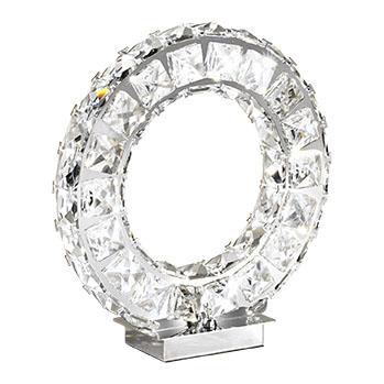 Veioza, lampa de masa moderna cu cristale, diam.26cm, LED Toneria 39005 EL, corpuri de iluminat, lustre