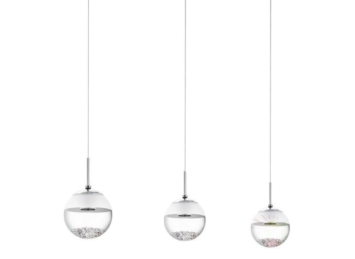 Lustra moderna cu 3 pendule, dim.87x14cm, LED Montefio 1 93784 EL, corpuri de iluminat, lustre