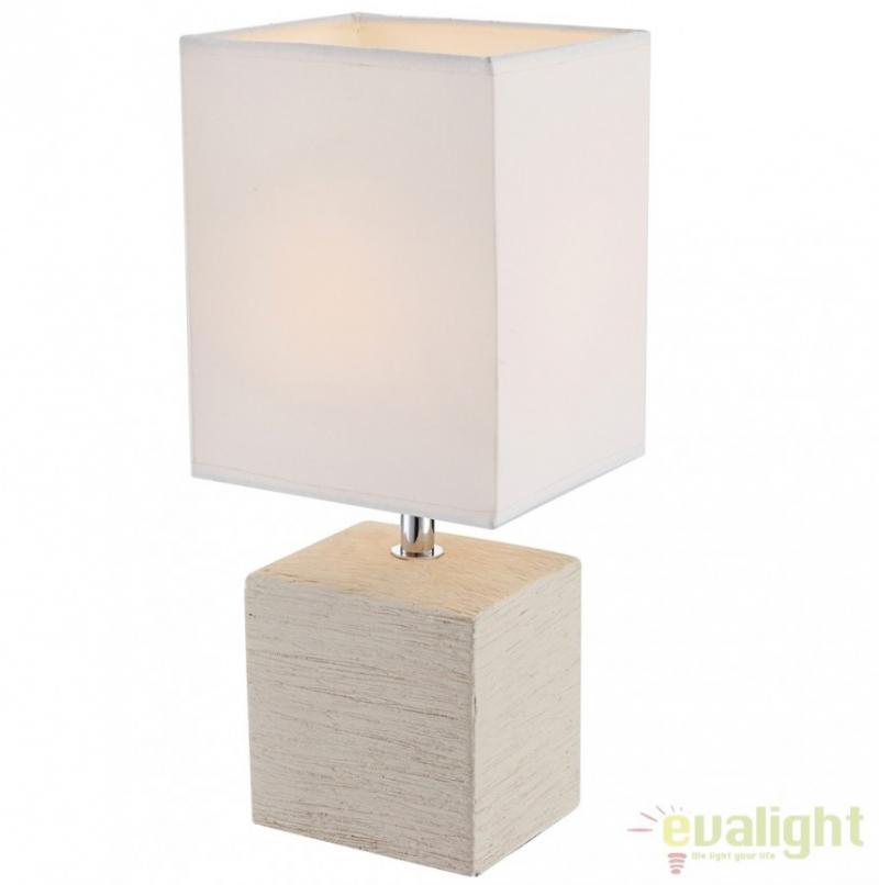 Veioza / Lampa de masa cu design modern, Geri 21675 Globo Lighting, corpuri de iluminat, lustre