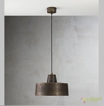 Pendul design minimalist Industrial Style, diam.40cm, Officina 268.06.FF, corpuri de iluminat, lustre