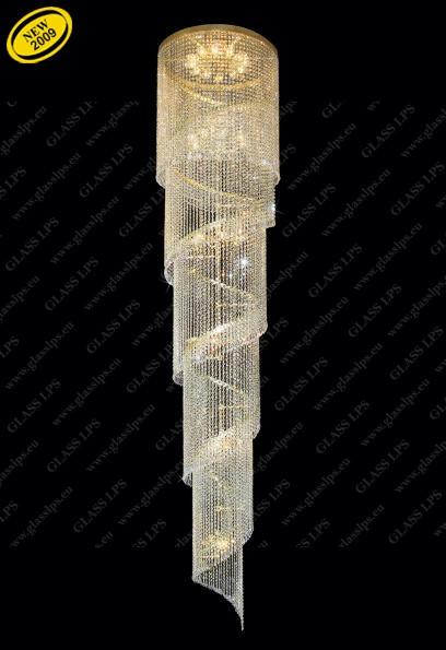 Lustra cristal Bohemia spirala L15 512/24/3 , corpuri de iluminat, lustre